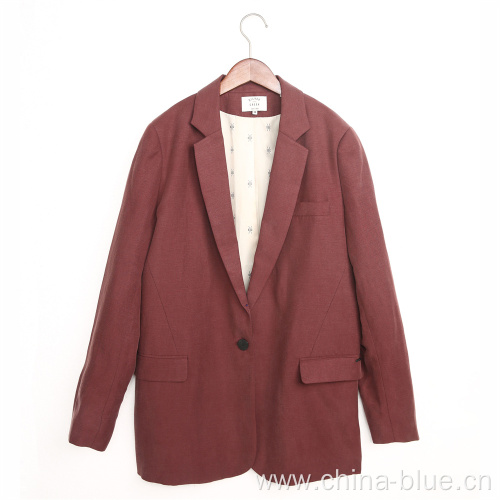 Ladies fashion woven blazer